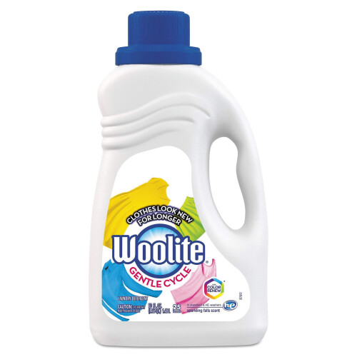 Woolite Gentle Cycle Liquid Laundry Detergent, Sparkling Falls Scent, 50 Oz/25 Loads