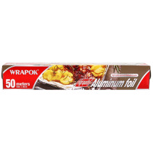 WRAPOK 1 x Catering Kitchen Foil Aluminum Baking Tin Foil Roll for BBQ, Cooking, Grilling, Roasting - 30 cm x 50 m