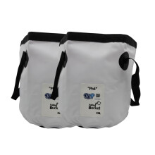 PBP Handy Folding Bucket 20L - "PHIL" (2PK) (White)