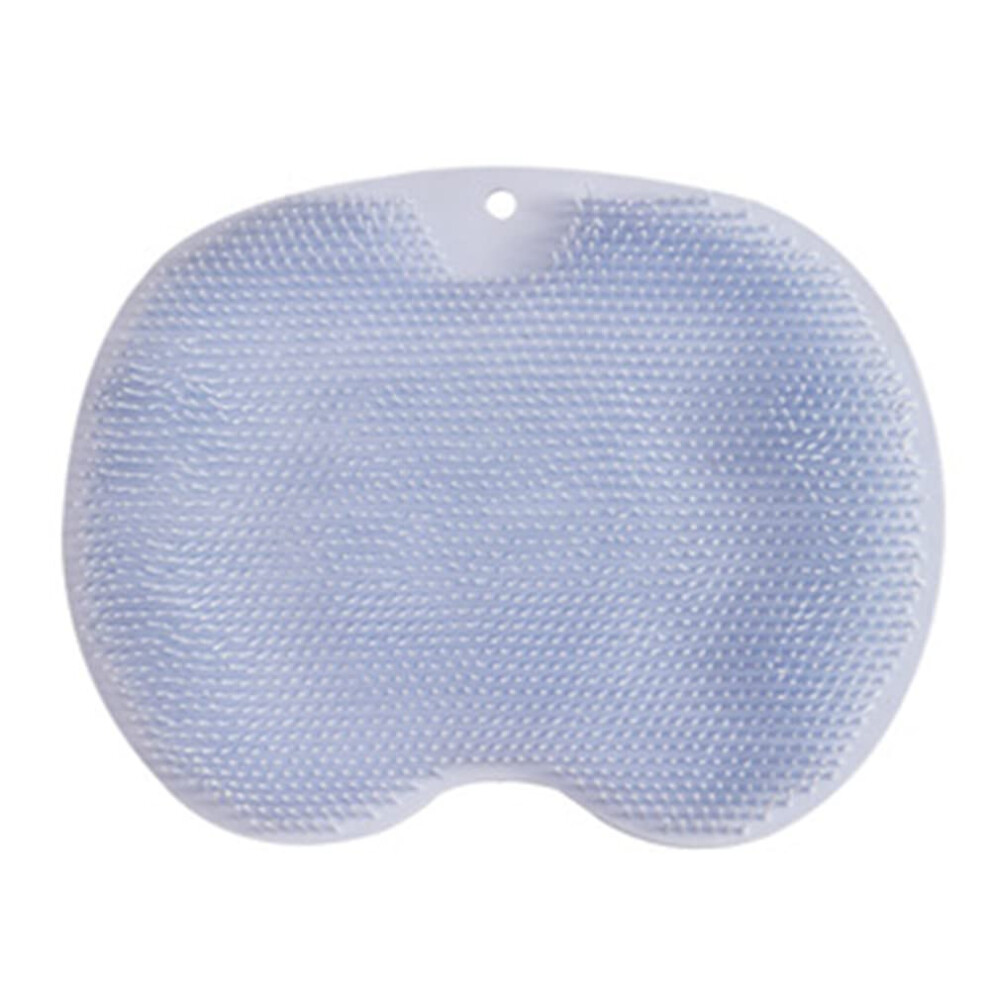 Foot Scrubber and Shower Massage Mat, 2 in 1 NonSlip Silicone Bristles for Foot and Back Cleaning