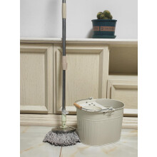 Galvanized Steel Metal Mop Bucket 13L litres Large Industrial Galvanised Reinforced Heavy Duty Thick Metal Steel Mop Bucket for Home Office General