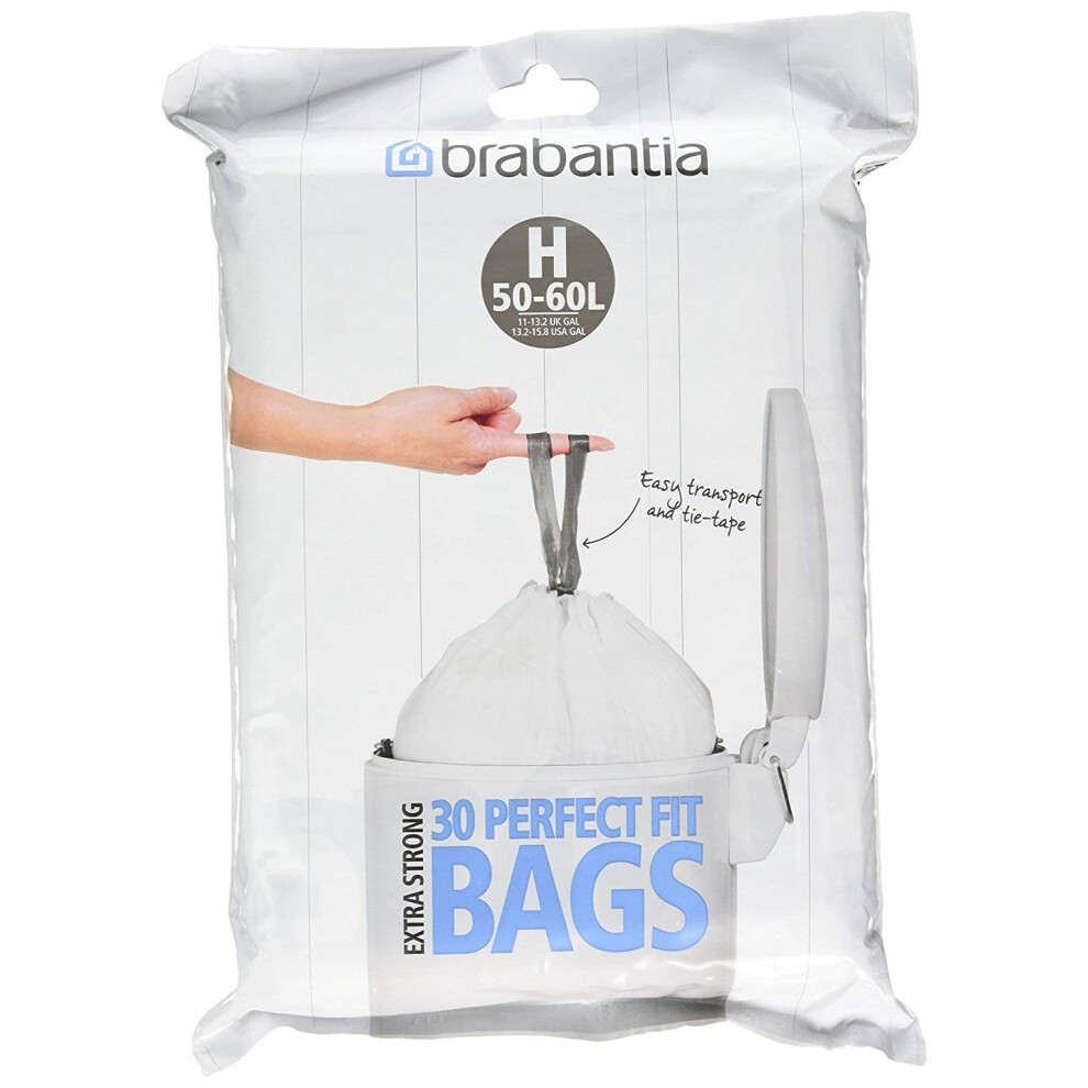 Brabantia Bin Liner H, 40-50 Litre - 60 Bags