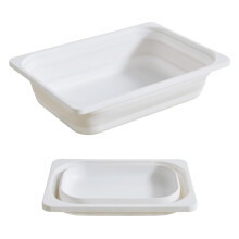 Asweets 2 Pack Storage Bins, Collapsible Plastic Basket, Washing Up Bowl Set, Space Saving & Portable Storage Organizer for Kitchen Bathroom, 1 Large