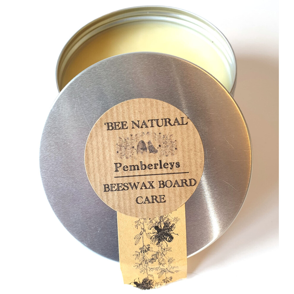 'Bee Natural' & 'Vegan Naturally' Wax Chopping Board Care - Pemberleys Of Baker Street - Board Wax/Board Butter/Board Oil/Board Conditioner (Beeswax, 5051221853864
