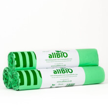allBIO 240L Compostable Kerbside Bin Bags/Garden Sacks ? Pack of 30