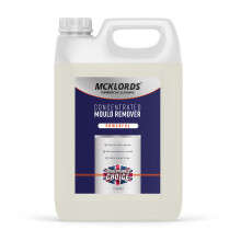 McKLords Commercial - Concentrated Mould Remover - Effective Mildew Stain Cleaner For Walls, Tiles, Silicone Seals & More - 5 Litre