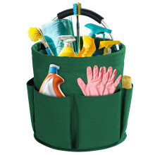 Bototack Cleaning Caddy with Handle, Cleaning Products Organiser, 17L Foldable Storage Basket, Cleaning Caddy Organiser, Portable Multi Cleaning