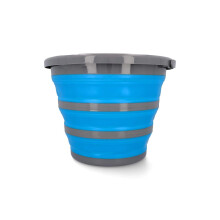 cartrend Bucket, 10 Litre Water Bucket, Folding Bucket, Household Bucket, Camping Bucket, Cleaning Bucket with Pourer, Carry Handle, Foldable Pack of