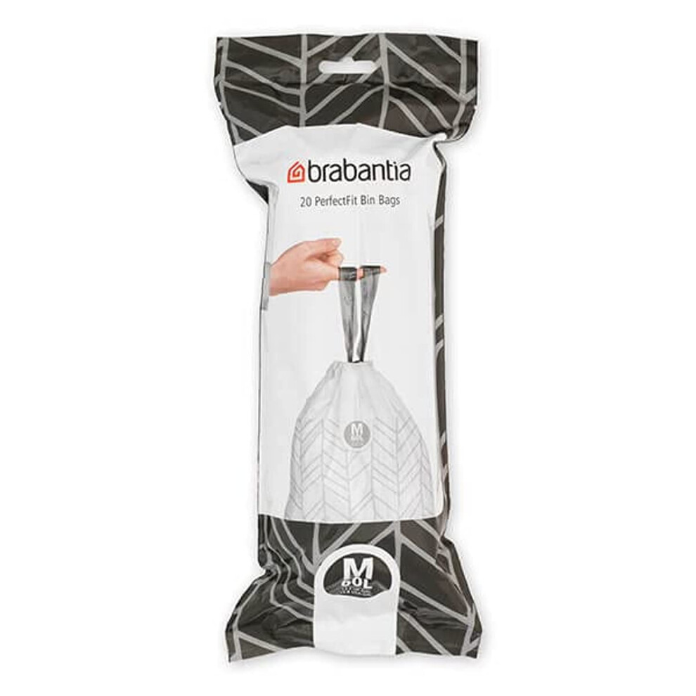 Brabantia Perfectfit Bags M 60 Litre 20 Bags Per Roll