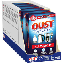 Oust Powerful All Purpose Descaler, New Formula, Limescale Remover ? Ideal for Kettles, Coffee Machines, Irons and Shower Heads, 3 Sachets x 6 (18