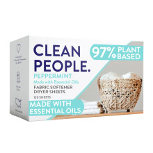 The Clean People Fabric Softener Sheets - Dryer Sheets - Softens & Removes Static Cling - Vegan Laundry Softener, Essential Oils (120 Count,