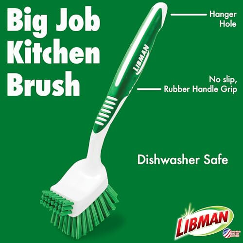 Libman Big Job Kitchen Brush | Case of 6 1