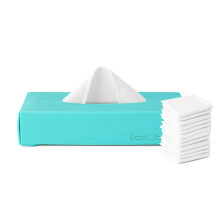 LastTissue? Reusable Cotton Tissue Box | Face Towels & Handkerchiefs for Men & Women ? Washable, Sustainable Facial Tissue with Storage Case -
