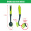 Pine-Sol Scrub Brush, Green, 5 Piece Set 3