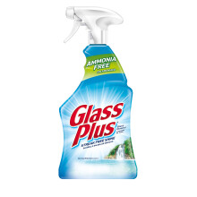 Glass Plus Glass Cleaner, 32 fl oz Bottle, Multi-Surface Glass Cleaner