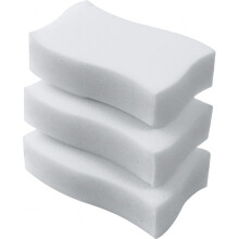 Franke 10220 Cleaning Sponge Set of 3 Melamine Sponge Dirt Eraser White