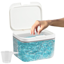 Automatic Pop-Up Laundry Detergent Storage,Laundry Pods Storage Container with Measuring Cup,Sealed Bathroom Washing Powder Storage with Lid for