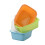 Buyitt 12 L Plastic Washing Up Bowl, Rectangular Dish Tub, Colored Dishpan Basin, 4 Packs 4