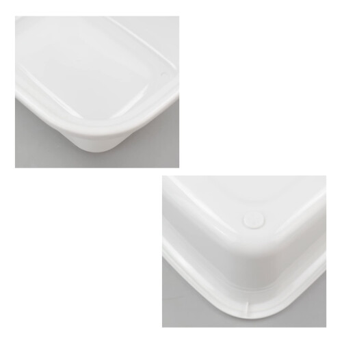 Buyitt 12 L Plastic Washing Up Bowl, Rectangular Dish Tub, Colored Dishpan Basin, 4 Packs 2