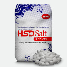 HSD Salt Tablets 25kg Best for Laundry Kitchen Dish Washing, Compatible to all Water Softener Machines, Food Grade 100% Genuine British HSD Salt