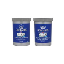 NeschToy Goddard's Silver Polish, 18 oz - Tarnish Remover with Sponge Applicator, Pack of 2