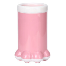 Lavador automático de patas para cães, limpador de patas recarregável para animais de estimação com escova de silicone macia, design de corpo