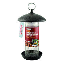 Gardman A01481 Large Steel Peanut Feeder - Black, 16 x 19 x 4 cm