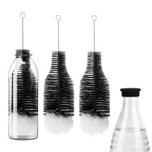 BOXOB 2pcs Bottle Brush for SodaStream, Cleaning Brush with Soft Anti-Scratch Bristles Soda Bottle Cleaner Washing Tool Home Kitchen Use