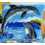 Vervaco Dolphins Latch Hook Cushion, Multi-Colour 2