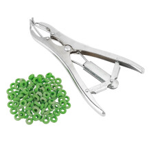 Herramienta para expandir globos, juego de anillos de goma de acero inoxidable con agarre de 4 vías, boca inflable retráctil, herramienta de