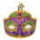 Old World Christmas Mardi Gras Mask 1