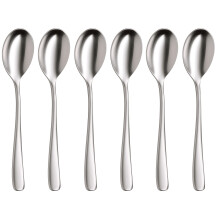 WMF Vision Cromargan Protect Espresso Spoons, Silver, Set of 6