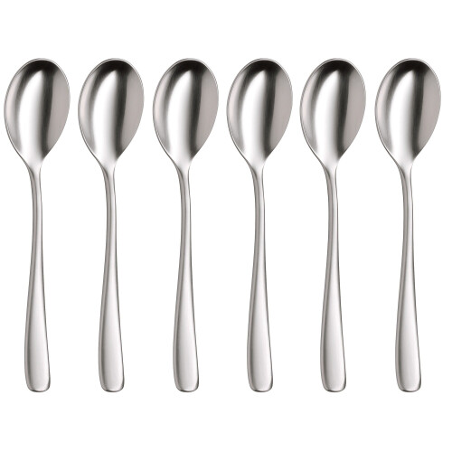WMF Vision Cromargan Protect Espresso Spoons, Silver, Set of 6