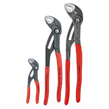 KNIPEX Tools - 3 Piece Cobra Set with Keeper Pouch (87 01 125, 87 01 250, 87 01 300, 9K 00 90 12 US) (9K0080122US)