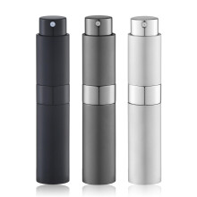 Lulupack 10 ml Perfume Atomiser, Cologne Water Travel Spray Bottle, Refillable Portable Atomiser (3 Pieces, Black, Silver, Grey)