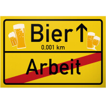 Thank you. Beer ? Work Plastic Sign, Funny Gift Idea, Birthday Gift, Best Friend, Office Colleague / Saufmaend, Small Gift Men, Mallorca Party