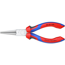 KNIPEX Tools - Long Nose Pliers, Round Tips, Multi-Component (3035160)
