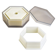 IBILI 784204 CORTA MASAS HEXAGONO LISO (9 PC)