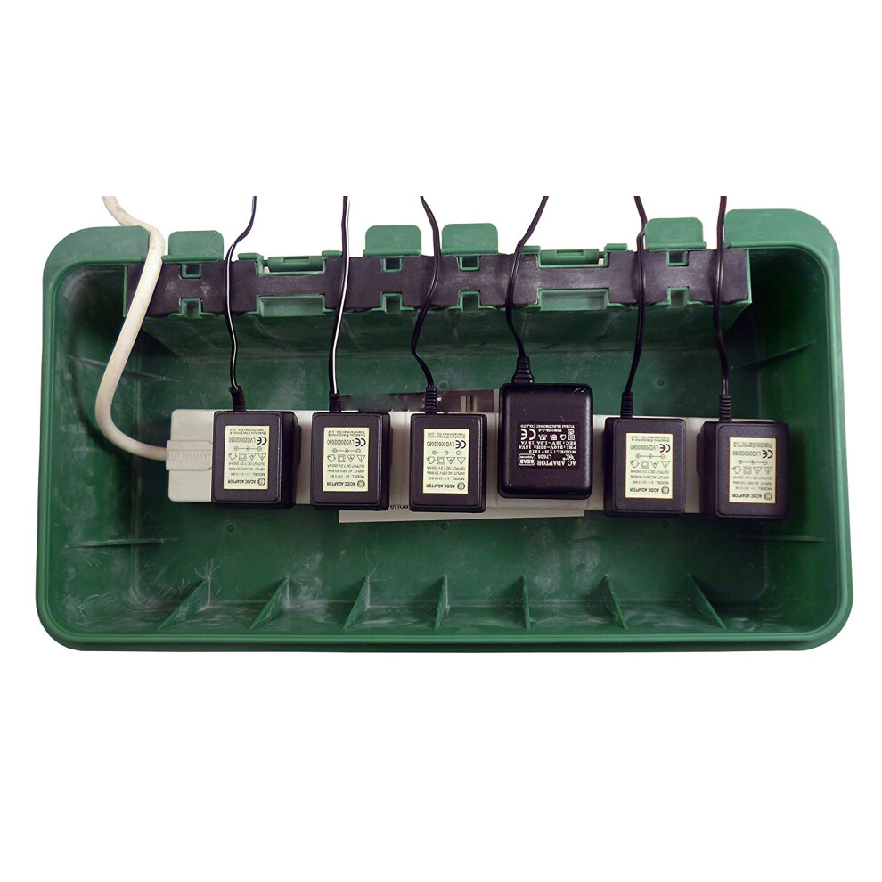 Christmas Concepts? Large Green Weather And Waterproof Box - Outdoor Plug Box Ip55 Rated - 42Cm X 22Cm X 10Cm 5051221896885