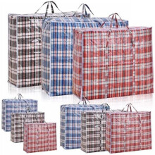 Bargain factory Laundry Bags, 10 Pack Large Storage Bags With Zips, Plastic Bag Storage, Laundry Bags With Zips, Travel, Washing Bags for Laundry