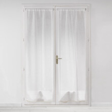 Douceur d'Int?rieur Pair of Straight Curtain Rods 2 x 70 x 200 cm Milza White