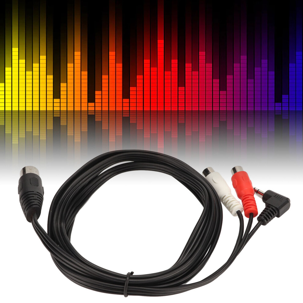 Din 5Pin To Rca & 3.5Mm Stereo Cable For Hifi Speakers / Audio Connectors 4631380880515