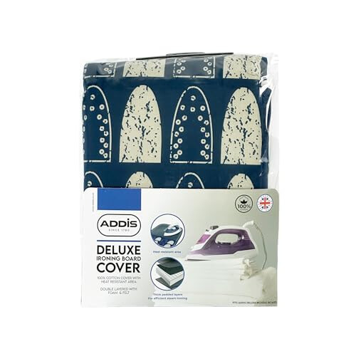 Addis Addis Deluxe Ironing Board Cover, Navy/White 1