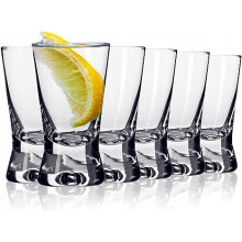 Galvog? Shot Glasses 25ml | Set of 12 Shot Glasses Durable Heavy Base Shot Glass for Parties - Reusable Clear Vodka Glasses for Spirits Alcohol