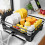 Kitsure Dish Drainer Rack - Multi-Functional Dish Rack for Kitchen Counter with Cutlery Holder, Rust-Proof Storage Solution Dish Drainer with 1