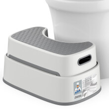 MR.SIGA Toilet Stool Squat Adult, Bathroom Stool Heavy Duty, Anti Slip Toilet Step for Bathroom, Toddler Step for Kids