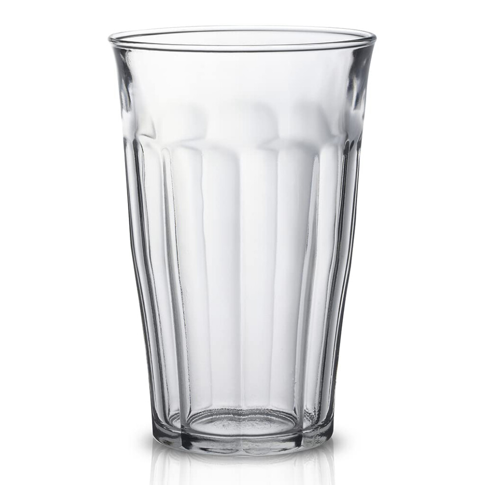Duralex 1030Ab06/6 Picardie Water Glass Without Filling Mark, 500Ml, Pack Of 6