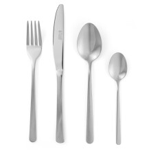 Russell Hobbs RH00023 24 Piece Cutlery Set ? Vienna Stainless Steel Flatware Service for 6 People, Knife & Fork Silverware, Dishwasher Safe Knives