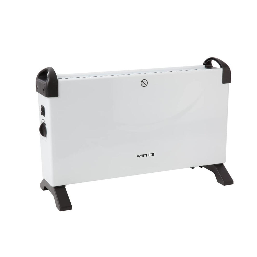 Warmlite Wl41007 2000W Convection Heater With An Adjustable Thermostat And Overheat Protection, White