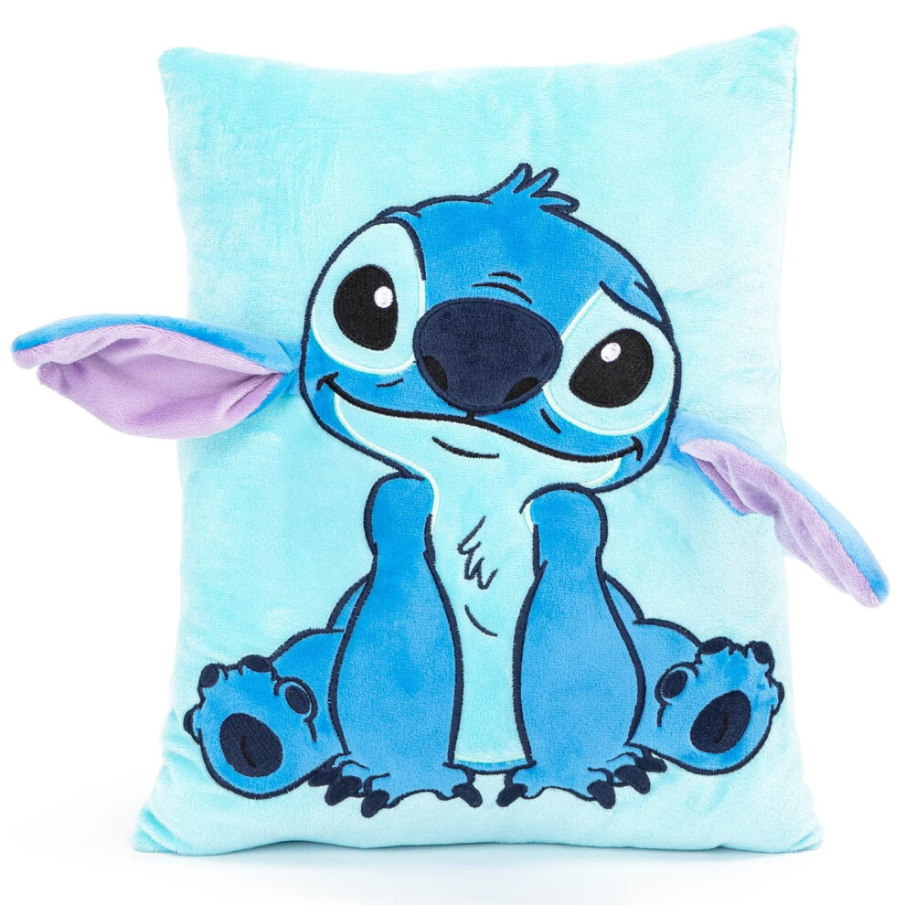 Jay Franco Disney Lilo & Stitch Plush Snuggle Pillow - Super Soft 3D Bed Cushion